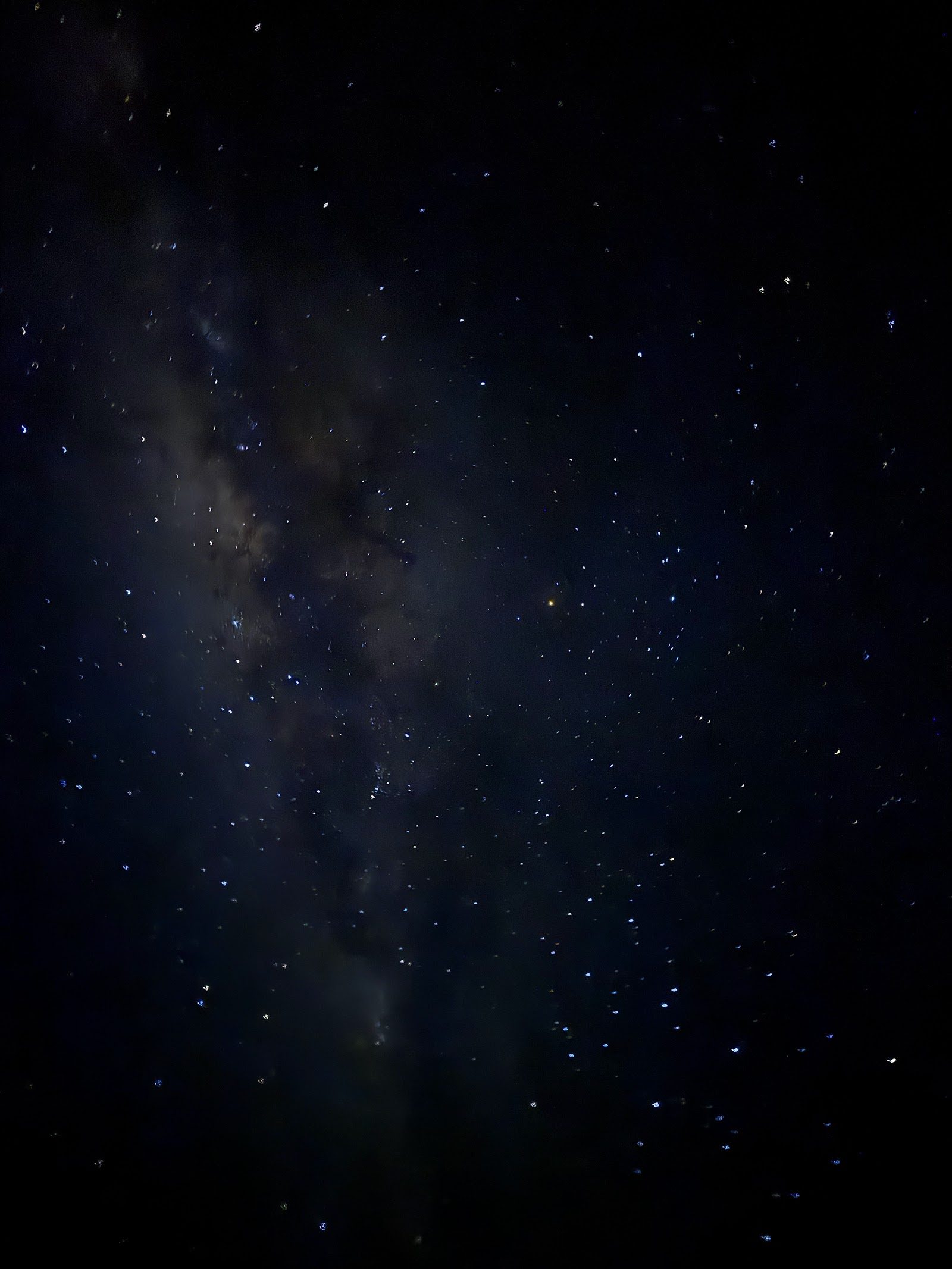 Milky Way over the lodge at night